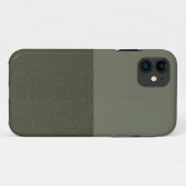 Moss Green SplitテクスチャiPhone 11ケース – カスタム Case-Mate iPhoneケース (裏面(横))