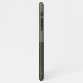 Moss Green SplitテクスチャiPhone 11 Pro Maxケース iPhoneケース (左側)