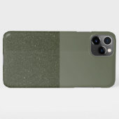 Moss Green SplitテクスチャiPhone 11 Pro Maxケース iPhoneケース (裏面横)