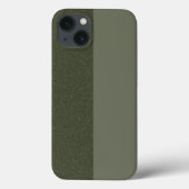 Moss Green SplitテクスチャiPhone 13ケース – カスタム Case-Mate iPhoneケース (裏面)