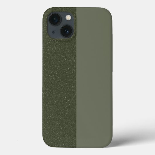 Moss Green SplitテクスチャiPhone 13ケース – カスタム Case-Mate iPhoneケース (裏面)