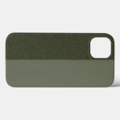 Moss Green SplitテクスチャiPhone 13ケース – カスタム Case-Mate iPhoneケース (裏面 (横))