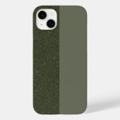 Moss Green SplitテクスチャiPhone 14 Plusケース Case-Mate iPhoneケース (裏面)