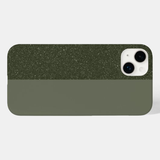 Moss Green SplitテクスチャiPhone 14 Plusケース Case-Mate iPhoneケース (裏面 (横))