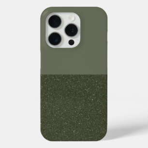 Moss Green SplitテクスチャiPhone 15 Proケースカスタム iPhone 15 Proケース
