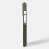 Moss Green SplitテクスチャiPhone 15 Proケースカスタム Case-Mate iPhoneケース (裏面 / 左)