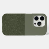 Moss Green SplitテクスチャiPhone 15 Proケースカスタム Case-Mate iPhoneケース (裏面 (横))