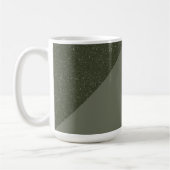 Moss Green Splitモダンテクスチャマグ コーヒーマグカップ (左)
