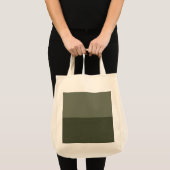 Moss Green Splitモダンデザイントート – カスタマイズ可能 トートバッグ (正面(商品))