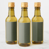 Moss Green Splitラベル – カスタマイズ可能 ワインラベル (ボトル)