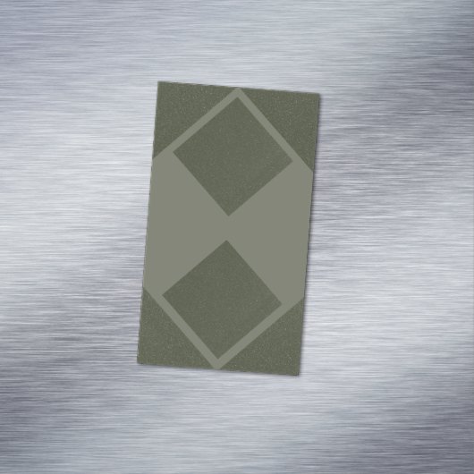 Moss Green Split Diamond – 名刺マグネット (インサイチュ)