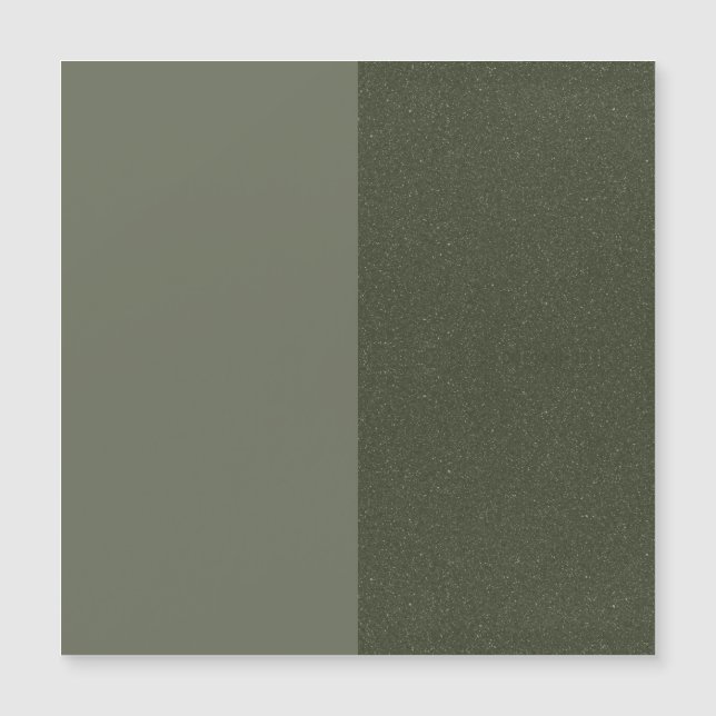 Moss Green Split Panel磁気カード – カスタマイズ可能 (正面)