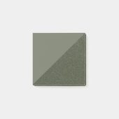 Moss Green Split Pattern Sticky Post-Itメモ ポストイット (正面)