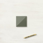 Moss Green Split Pattern Sticky Post-Itメモ ポストイット (デスク上)