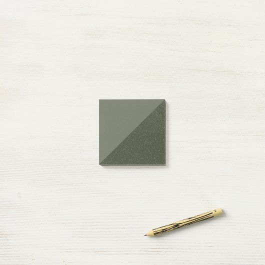 Moss Green Split Pattern Sticky Post-Itメモ ポストイット (デスク上)