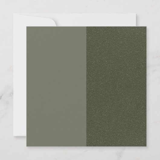Moss Green Split-Speckle Flat Note Card (カスタム) ノートカード (正面)