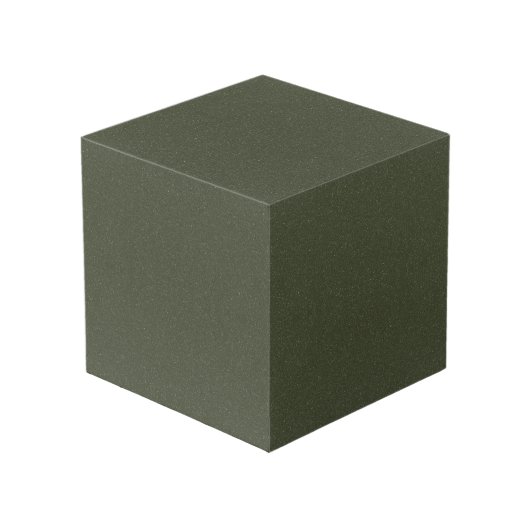 Moss Green Texture Photo Cube – カスタマイズ可能 フォトキューブ (正面アングル)