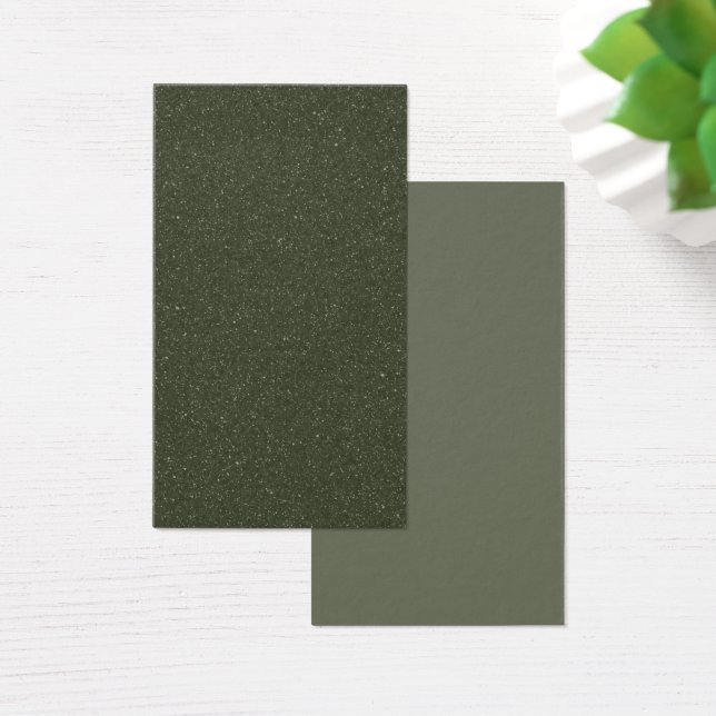 Moss Green Texturedプロファイルカード (デスク)