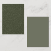 Moss Green Textured名刺 名刺 (正面/裏面)