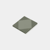 Moss Green Textured Diamondメモ帳 ポストイット (アングル)