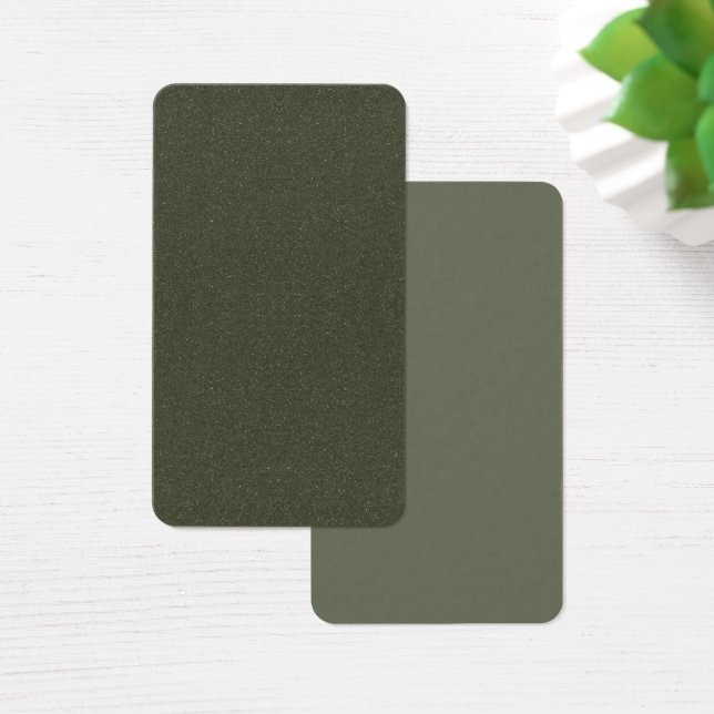 Moss Green + Textured Moss両面プロファイルカード (デスク)