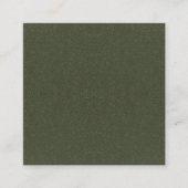 Moss Green Textured & Referralカー無地のド – カスタム 紹介カード (正面)