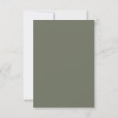Moss Green Textured Splitフラットカード – カスタマイズ可能 ノートカード (裏面)
