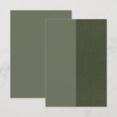 Moss Green Textured Splitフラットカード – カスタマイズ可能 ノートカード (正面/裏面)