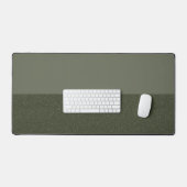 Moss Green Two-Tone Desk Mat – カスタマイズ デスクマット (キーボード&マウス)