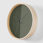 Moss Green Two-Tone Wall Clock – カスタマイズ 壁時計 (傾斜)