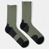 Moss Green Women's Crew Socks – カスタマイズ可能なスタイル ソックス (右)