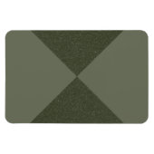 Moss Green X-Patternマグネットカスタム – カスタマイズ可能 マグネット (横)