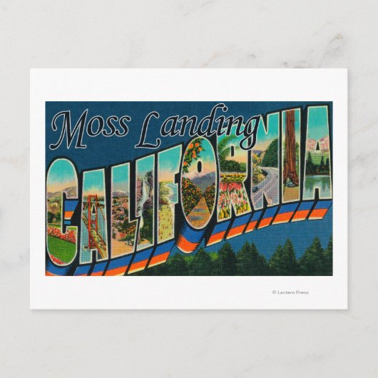 Moss Landing, California - Large Letter Scenes ポストカード (正面)