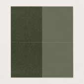 Moss Texture Split折り畳みカード – カスタマイズ可能 名刺 (外部フラット)