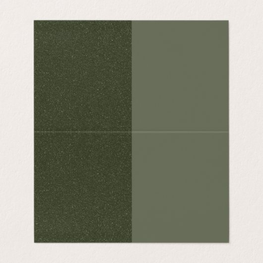 Moss Texture Split折り畳みカード – カスタマイズ可能 名刺 (外部フラット)