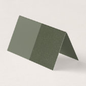 Moss Texture Split折り畳みカード – カスタマイズ可能 名刺 (裏面)