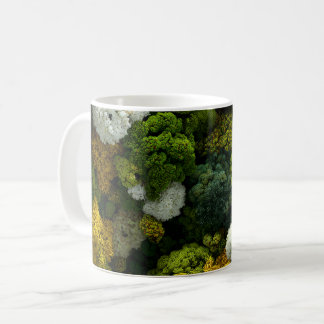 Moss wall , Vintage Floral Borders – Viral Eleganc コーヒーマグカップ