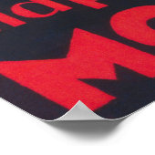 Mossant Hatsヴィンテージファッションポスター ポスター (角)