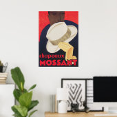 Mossant Hatsヴィンテージファッションポスター ポスター (ホームオフィス)