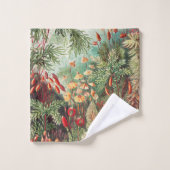 Mosses, Muscinae Laubmoose著Ernst Haeckel著 バスタオルセット (ウォッシュタオル)