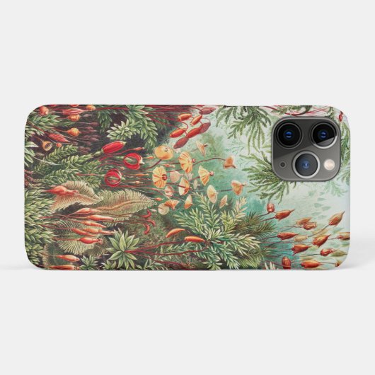 Mosses, Muscinae Laubmoose著Ernst Haeckel著 Case-Mate iPhoneケース (裏面(横))