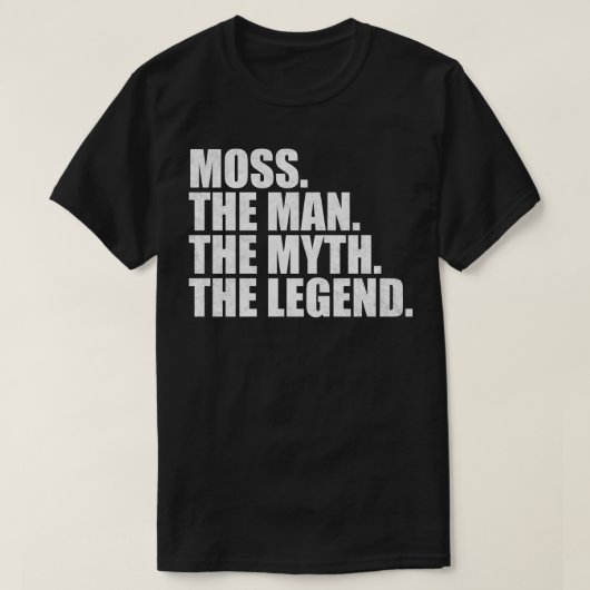 MossMossファミリー名Moss姓Moss姓M Tシャツ (デザイン正面)