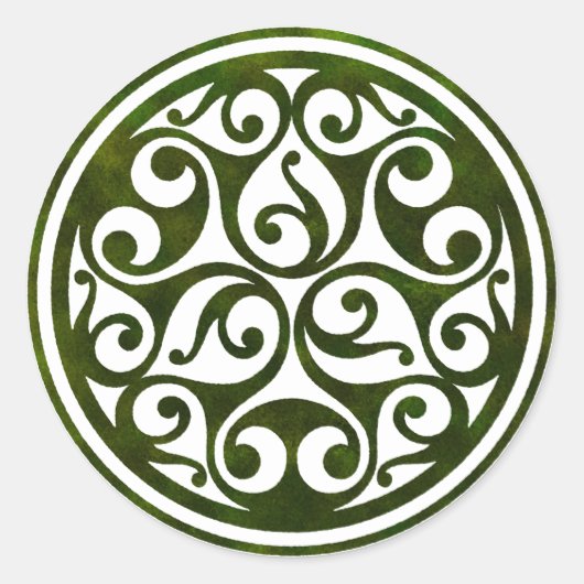 mosspathstoneworks.comのケルトオーナメントデザイン ラウンドシール (正面)