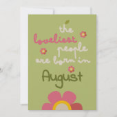 MOSSY開花-誕生日フローラ招待状カード シーズンカード (正面)