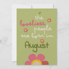 MOSSY開花-誕生日フローラ招待状カード シーズンカード