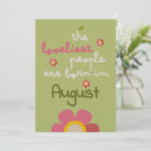 MOSSY開花-誕生日フローラ招待状カード シーズンカード (スタンド正面)