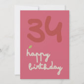 MOSSY開花-誕生日フローラ招待状カード シーズンカード (正面)