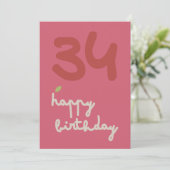 MOSSY開花-誕生日フローラ招待状カード シーズンカード (スタンド正面)