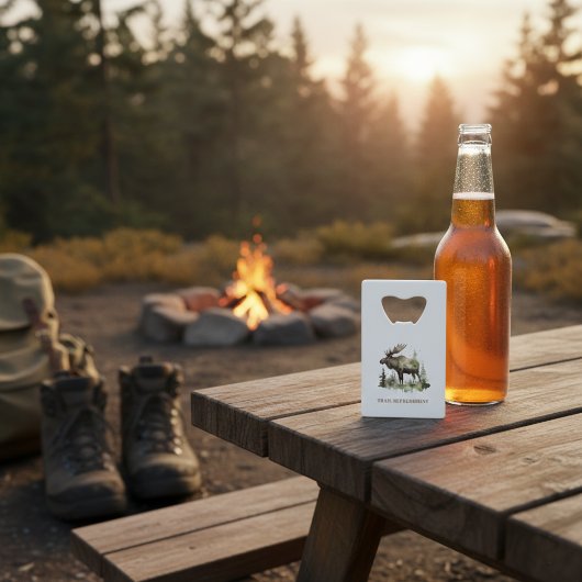 Mossy Moose Wildlife Portrait, custom クレジットカード栓抜き