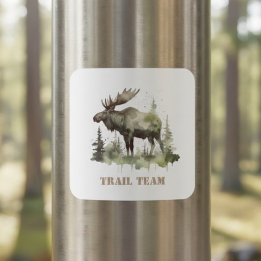 Mossy Moose Wildlife Portrait, custom スクエアシール